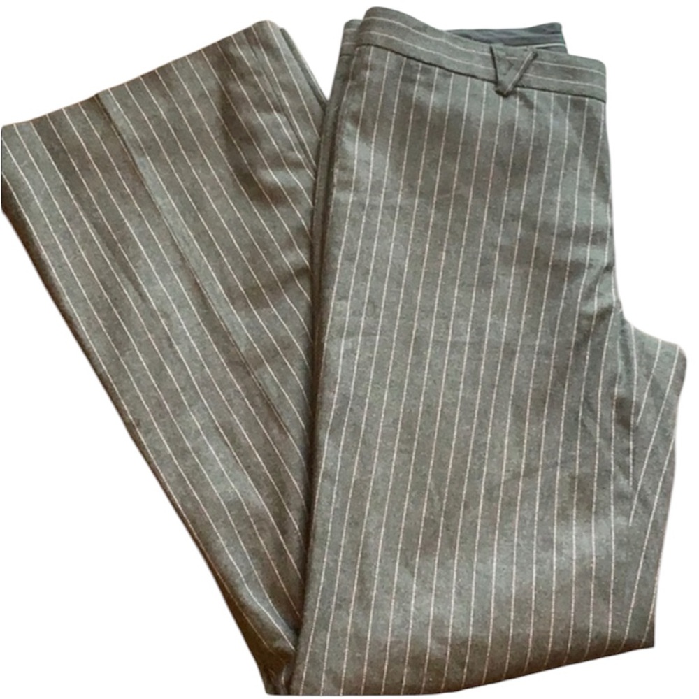 Tibi  gray with pink pinstripe wool pants.Sz 8